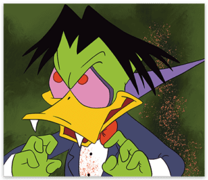 vampire duck sticker