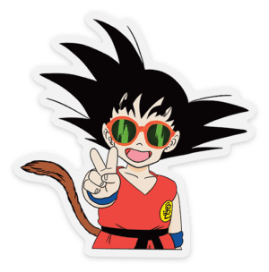 peach peace sticker