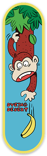 skateboard monkey sticker